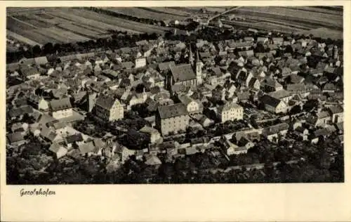Ak Gerolzhofen in Unterfranken, Fliegeraufnahme