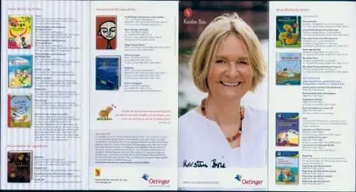 Autogramm Kirsten Boie, Schriftstellerin, Kinderbuchautorin, Portrait