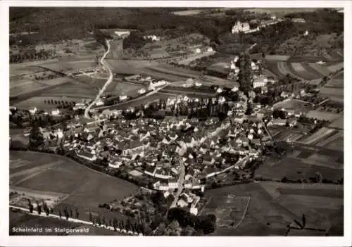 Ak Scheinfeld im Steigerwald Mittelfranken, Fliegeraufnahme