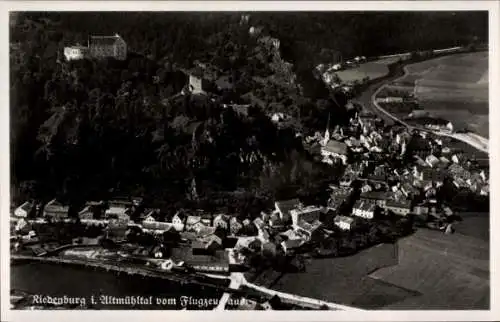 Ak Riedenburg in Niederbayern, Fliegeraufnahme, Altmühltal