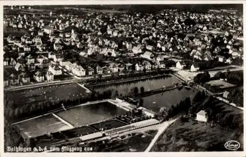 Ak Vaihingen Stuttgart am Neckar, Fliegeraufnahme