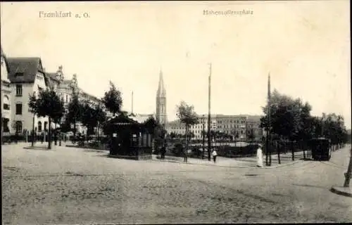 Ak Frankfurt an der Oder, Hohenzollernplatz