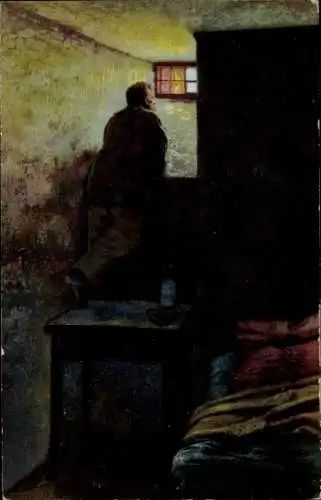 Künstler Ak Iarochenko, N., der Gefangene