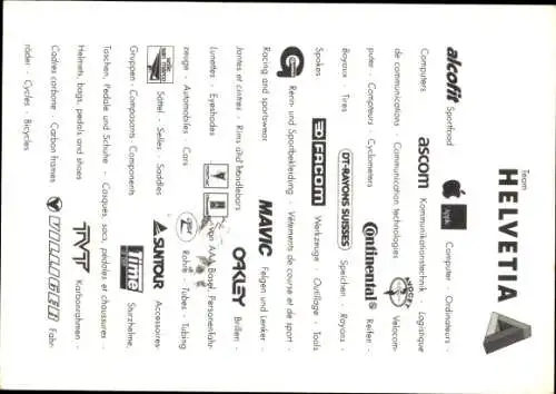 Ak Radrennfahrer Laurent Dufaux, Autogramm