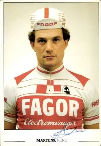 Ak Radrennfahrer Rene Martens, Autogramm