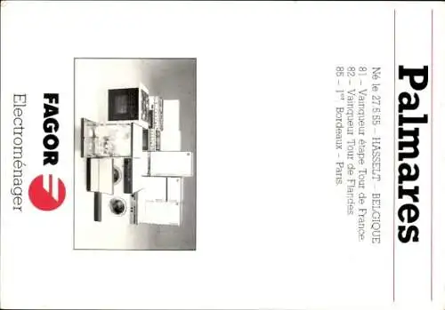 Ak Radrennfahrer Rene Martens, Autogramm