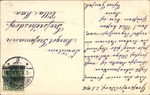 Ak Glückwunsch Neujahr, Pilz, Siegel