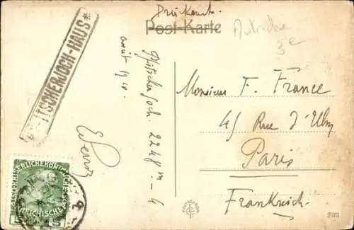 Ak Pfitscherjochhaus am Hochferner