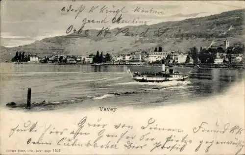 Foto Ak Zeppelin über einer Ortschaft, Luftschiff Viktoria Luise, LZ 11