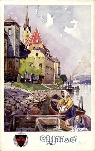 Foto Lüderitz Namibia, DSWA, Gesamtansicht von der Ortschaft, Meeresblick