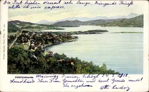 Ak Pörtschach am Wörther See Kärnten, Gesamtansicht