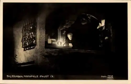 Foto Ak Salzburger Festspiele, Faust, Szene