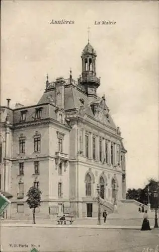 Ak Asnières sur Seine Hauts-de-Seine, La Mairie