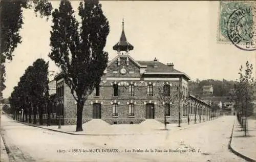 Ak Issy les Moulineaux Hauts de Seine, Les Ecoles de la Rue de Boulogne