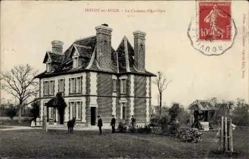 Ak Hotot en Auge Calvados, Le Chateau d'Auvillers