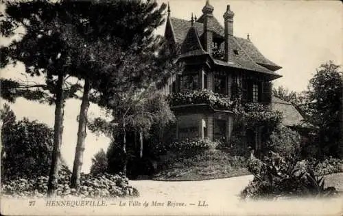 Ak Hennequeville Calvados, Villa de Madame Rejane