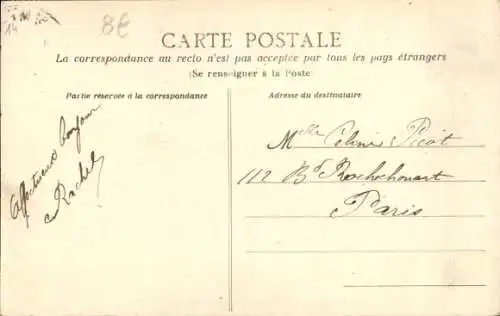 Ak Dives sur Mer Calvados, Hostellerie Guillaume le Conquerant, Entree principale