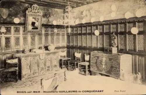 Ak Dives sur Mer Calvados, Hostellerie Guillaume le Conquerant