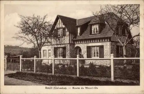 Ak Dozulé Calvados, Route du Mesnil-Da