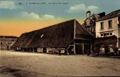 Ak Dives sur Mer Calvados, La Halle