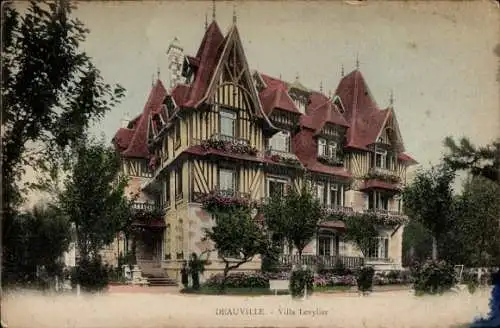 CPA Deauville sur Mer Calvados, Villa Levylier