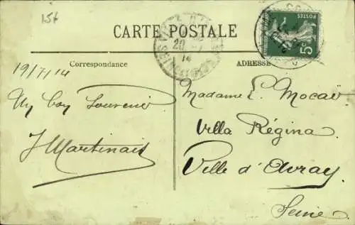 CPA Deauville-Calvados, Villa Victoria-Loge