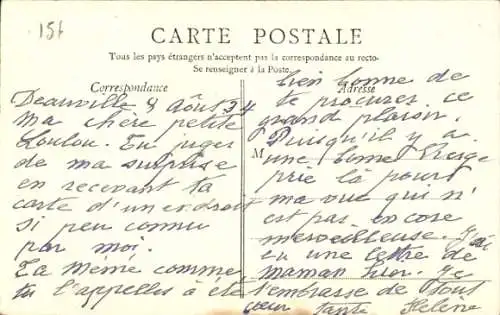 Ak Deauville sur Mer Calvados, Villa Palissy