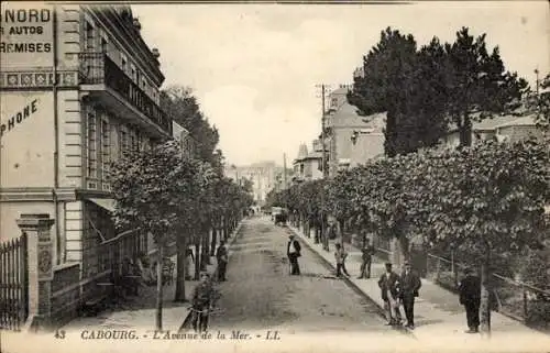 CPA Cabourg Calvados, Avenue de la Mer