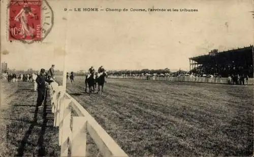 Ak Le Home Calvados, Champ de Course, l'arrivee et les tribunes