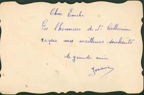 Stoff Ak Liebespaar, Porträt, Fächer, Stoffschleife