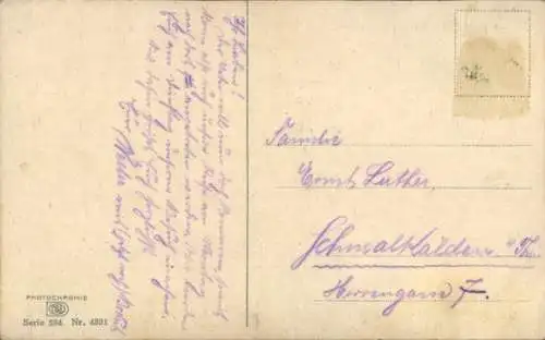 Ak Photochromie, Nenke und Ostermaier 284 4391, Gebirgslandschaft