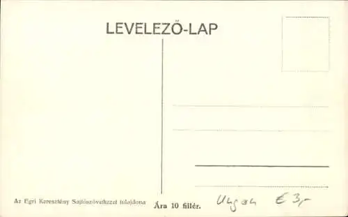 Ak Eger Erlau Ungarn, Rathaus