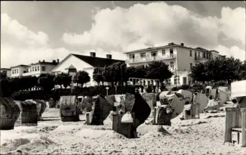 Ak Ostseebad Bansin auf Usedom, FDGB Erholungsheim Meeresstrand