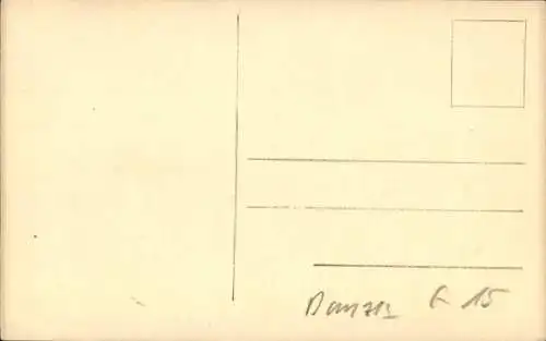 Ak Gdańsk Danzig, Zeughaus, von der Jopengasse, historische Architektur, Schwarzweißaufnahme