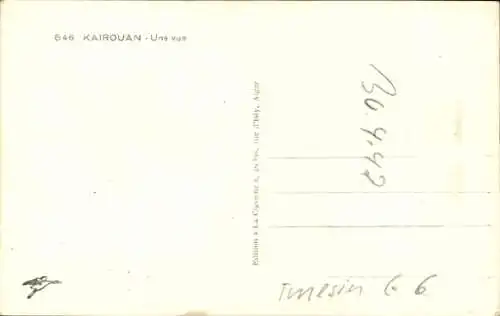 CPA Kairouan Tunisie, Une vue