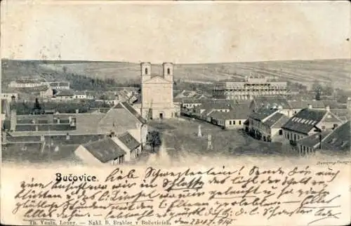 Ak Bučovice Südmähren, Gesamtansicht