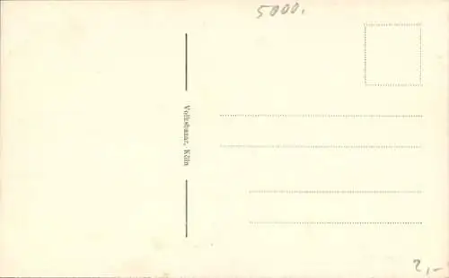 Ak Köln am Rhein, Luftaufnahme, Dom, Bahnhof, Rhein, Hohenzollernbrücke, Stadtansicht