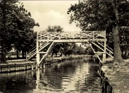 Ak Neubrandenburg in Mecklenburg, Weiße Brücke