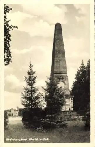 Ak Rheinsberg in der Mark, Obelisk