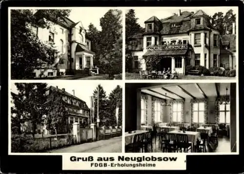 Ak Neuglobsow Stechlin Brandenburg, FDGB Erholungsheime