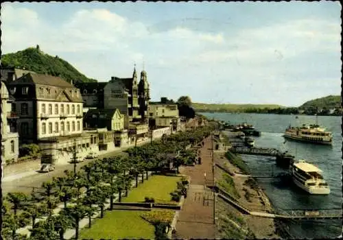 Ak Königswinter am Rhein, Promenade