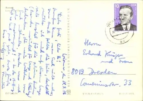 Ak Rostock in Mecklenburg, Lange Straße