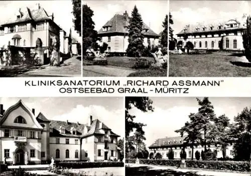 Ak Ostseebad Müritz Graal-Müritz, Kliniksanatorium "Richard Assmann", Ostseebad, mehrere Gebäude