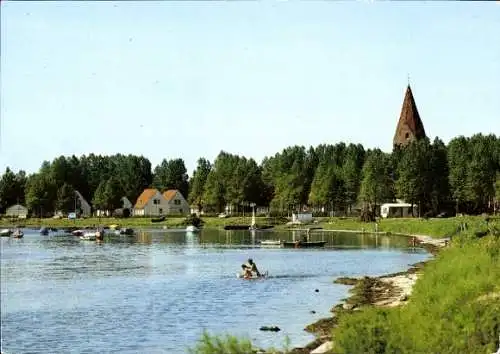 Ak Ostseebad Rerik, Blick übers Haff zur Kirche