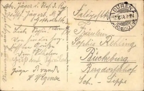 Ak Düren im Rheinland, Kaserne, Kasernenhof