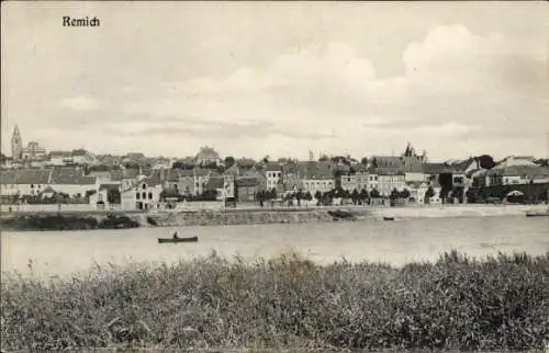 Ak Remich Luxemburg, Gesamtansicht, Häuser, Kirche