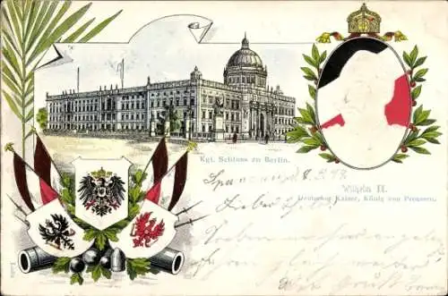 Präge Litho Berlin, Stadtschloss, Kaiser Wilhelm II.