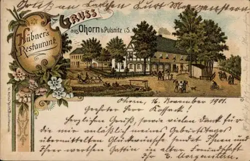 Litho Ohorn in Sachsen, Restaurant Hübner