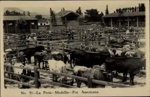 Ak Medellín Kolumbien, Die Messe