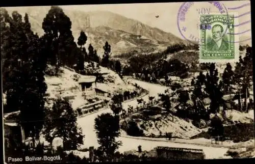 Ak Bogota Kolumbien, Paseo Bolivar